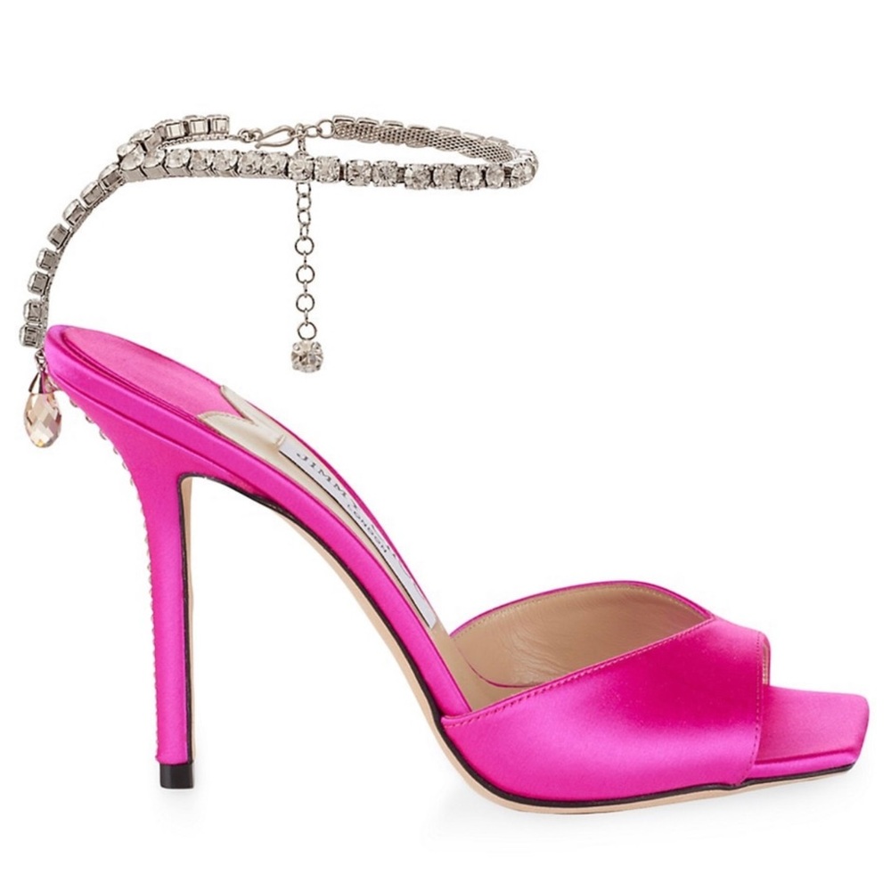 Jimmy Choo Saeda Satin Sandals